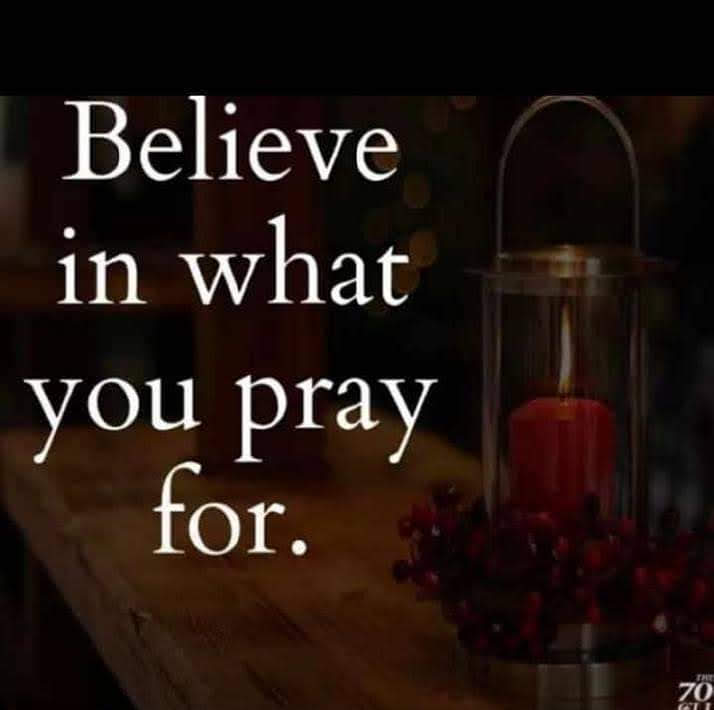 Believing in prayers
